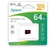 Карта памяти Apacer microSDXC 64GB R100 (скорость 100 МБайт в сек) AP64GMCSX10UB-RA - изображение 2