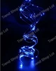 Светодиодная новогодняя USB гирлянда роса 100 LED 10м на медной проволоке от батареек Синий - изображение 6