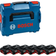 Акумулятори для інструментів Bosch GBA 18 V 4.0 Ah Professional 6 шт. (4059952638928) - зображення 1