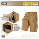 Шорты M-Tac Conquistador Flex Coyote Brown 2XL - изображение 4