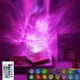 Настольная светодиодная лампа-ночник с эффектом водяной волны RGB "Crystal Cube" с пультом, прозрачная. - изображение 1