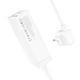 Мережевий фільтр-подовжувач Hoco AC10A (розетка, 2USB, 2USB-С, 2500W, 10 А, 1.5м, PD/QC 65W, Перетин 3х0,75мм, адаптер, швидка зарядка) - білий - зображення 3