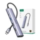 Концентратор 5 in 1 UGREEN CM478 HUB для MacBook Pro Air USB 3.0, 2xUSB 2.0 HDMI 4K с дополнительным питанием USB Type-C PD 100 Вт Grey (15495) - изображение 5