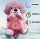 Детская игрушка ночник выдра дышащая белый шум для новорождённых мягкая обнимашка розовая на сон подушка милая со звуком и музыкой - изображение 1