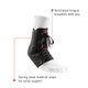 Спортивный голеностоп McDavid Level 3 Ankle Brace / lace-up w/ stays(199R ) XS Чорний - изображение 4