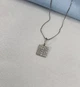 Серебряная подвеска подвес Квадрат в Белых камнях серебро 925 пробы Родированное 3180р 1.20г - изображение 5