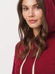Худи оверсайз женское ROZA 240432 XS Бордовое (4824005708602) - изображение 4