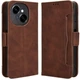Чохол-книжка з кишеньками Deexe Wallet Stand для TECNO Spark Go 1 - Brown - зображення 1