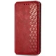 Чехол Deexe Rhombus Wallet для ZTE Blade A75 - Red - изображение 4