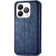 Чохол Deexe Rhombus Wallet для ZTE Blade A75 - Blue - зображення 5