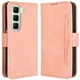 Чехол-книжка с кармашками Deexe Wallet Stand для Infinix Hot 50 - Pink - изображение 1