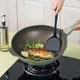 Сковорода Wok 32 см для кухні з антипригарним покриттям та скляною кришкою зелена RFG-185 - зображення 3