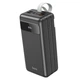 Павербанк 60000mAh с быстрой зарядкой HOCO J86B + Фонарик|4USB, 22.5W, QC/PD| Черный - изображение 8