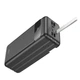 Павербанк 60000mAh с быстрой зарядкой HOCO J86B + Фонарик|4USB, 22.5W, QC/PD| Черный - изображение 12