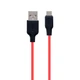 Кабель USB Hoco X21 Plus Silicone Type-C 2m Колір Чорно-Червоний - изображение 1