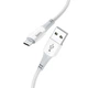 Кабель для зарядки и передачи данных hoco. X70 Ferry USB на Micro USB, 1.0м/3.28ft ABS TPE нейлоновая оплетка, ток до 2.4A Blue - изображение 6