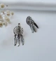 Серебряные сережки (пара) серьги без камней Ловец Снов чорнене серебро 925 22018 3.60г - изображение 14