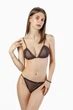 Комплект женский бюстгальтер с мягкой чашкой и стринги из сеточки Felisiya Lingerie Шоколадный 2004+204-111с L - изображение 7