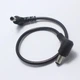 Кабель DC M to M 30cm кутові коннектори (90 градусів) 5.5x2.1mm black | Для роутера, ONU, GPON, терміналу, конвертера, камери - зображення 4