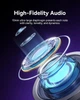Наушники на разъем Type-C с микрофоном проводные Baseus Encok CZ11 Wired Earphones (Type-C, DAC, 1.1 m). White - изображение 9