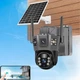 Беспроводная камера видеонаблюдения уличная ТР18 WiFi PTZ с 2 объективами солнечной панелью и ночным видением - изображение 1