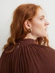 Блузка женская H&M 061012744_brown S Коричневая (6666000333988) - изображение 4
