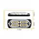 Світлодіодний стробоскоп синій 20 LED 12-24V проблисковий маячок додатковий 1шт. - зображення 6