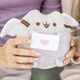 М'яка іграшка 12х15 см Кіт з листом та рушник Pusheen cat 50х100 см v-12358 - зображення 3