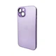 Защитный чехол-накладка AG Glass Matt Frame для Apple iPhone 15 Light Purple (AGMattFrameiP15LPurple) - изображение 1