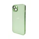 Захисний чохол-накладка AG Glass Matt Frame Color Logo для Apple iPhone 14 Light Green (AGMattFrameiP14LGreen) - зображення 1