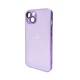 Захисний чохол-накладка AG Glass Matt Frame Color Logo для Apple iPhone 14 Light Purple (AGMattFrameiP14LPurple) - зображення 1