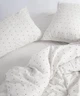 Постельное белье Limasso Stonewashed 200 х 220 см Point Snow White - изображение 3