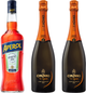 Аперитив Aperol Aperitivo 0.7 л 11% (8002230000302) + Вино игристое Cinzano To Spritz белое сухое 0.75 л 11.5% 2 шт (8000020107057) - изображение 1