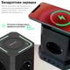 Универсальный сетевой удлинитель RZTK Power Hub Wireless 15W + 3 USB-A + USB-С (PD20W) Black 2 м - изображение 5