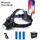 Фонарик налобный с функцией powerbank и диодом P50, аккумуляторный, сенсорный, с зумом - изображение 1