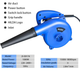 Пылесос для чистки компьютера, воздуходувка Electric Blower 9426 - изображение 5