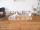 Детская деревянная кровать Busy Wood напольная Модель 10 Натуральное дерево 140х70 см - изображение 4