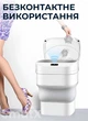 Сенсорне відро для сміття автоматичне Sokany HPLN1 8 - 17.5L складне Пластик/силікон Біло-сірий - зображення 5