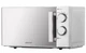 Микроволновая печь 20 л Соло Ardesto GO-S825S СВЧ 800 Вт, 6 уровней мощности приготовления, размораживание, эмаль, серебристая, зеркальная дверца (поворотный стол 24,5 см) - изображение 1