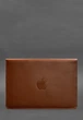 Шкіряний чохол-конверт BN на магнітах для MacBook 14, світло-коричневий - изображение 2