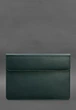 Шкіряний чохол-конверт BN на магнітах для MacBook 13, зелений - изображение 3