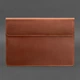 Чехол-конверт для MacBook 13 с микромагнитами из натуральной кожи светло-коричневый(BB_30002492) - изображение 4