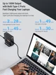 Настільний USB зарядний пристрій хаб 5в1 ASOMETECH 140W GaN (3*USB Type-C, 2*USB Type-A, швидка зарядка, LED дисплей) - зображення 12