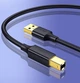 Кабель Ugreen US135 USB 2.0 AM to BM Print Cable 1m Black (20846) - изображение 2