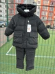 Дитячий зимовий комплект (куртка + комбінезон) 92-104 р Чорний 4210 - изображение 6