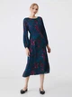 Платье миди осеннее женское Medicine RW24SUD050-69A XS (5905264490244) - изображение 1