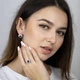 Сережки з сапфірами і діамантами KP21017 Діамант - зображення 2