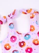 Купальник цільний для дівчат з пончиками Donuts, Рожевий, 90 см 2 роки - зображення 3