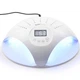Лампа для маникюра UV/LED двойная гибридная с цифровым дисплеем для двух рук одновременно 48Вт Белая SUN-669 - изображение 1
