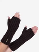 Митенки женские вязаные Malisa Сони 10-5018-DM-222 One Size Шоколад - изображение 1